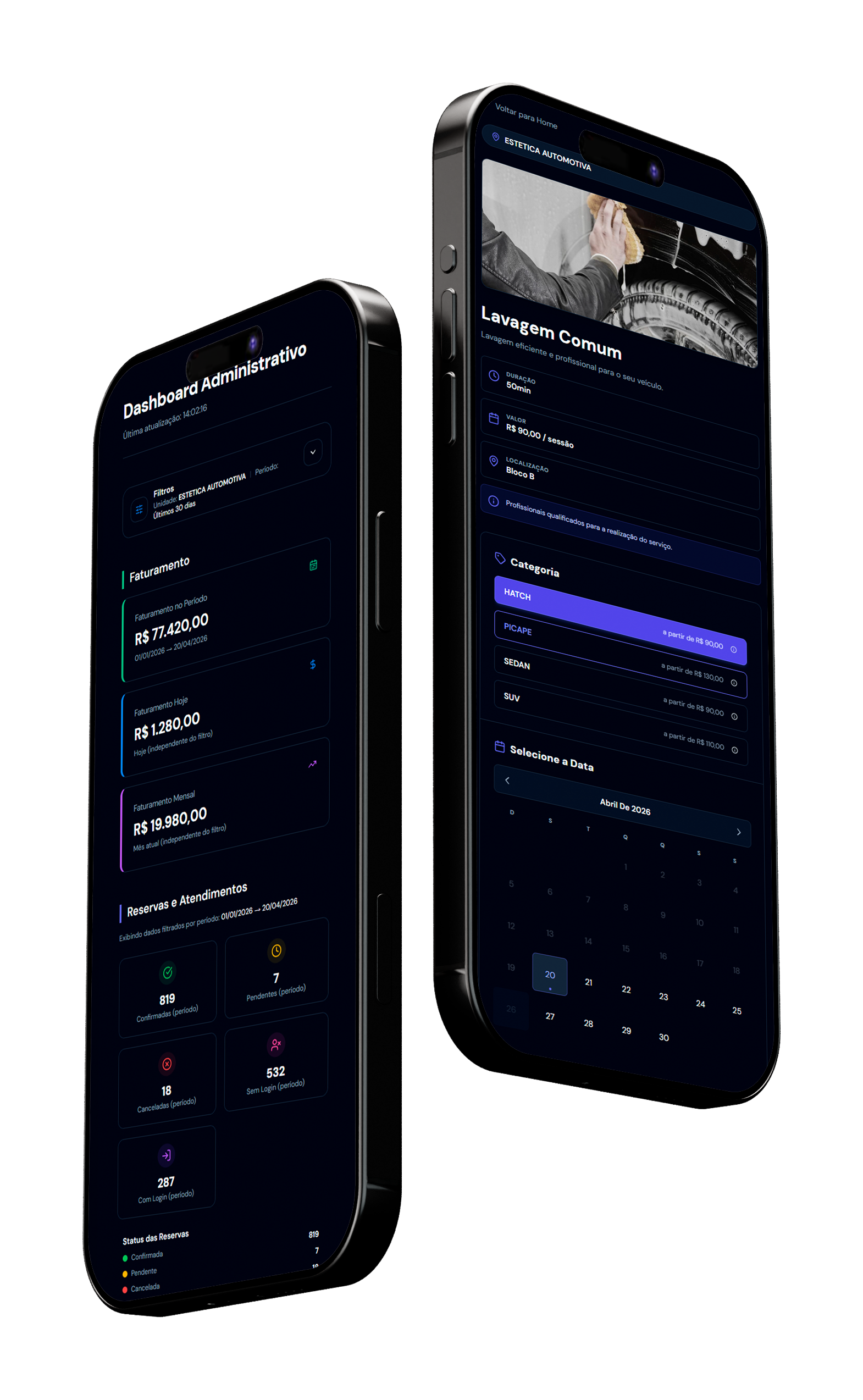 Mockup Reserva Fácil Estética Automotiva